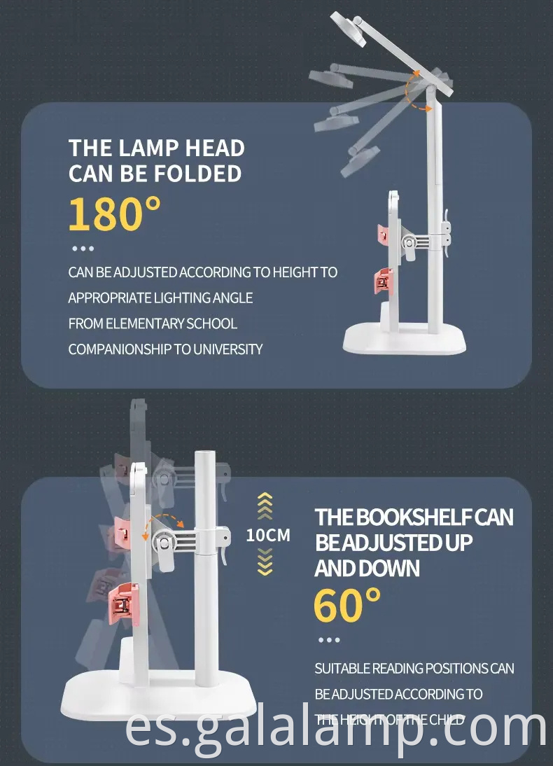 Lámpara de escritorio LED recargable que cuida los ojos Eye-caring Rechargeable LED Desk Lamp